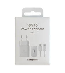 EP-T1510XWE Samsung USB-C 15W Cestovní nabíječka + USB-C Datový Kabel White