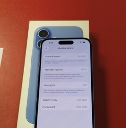 Apple iPhone 16 128GB záruka T-mobile 2/2027 použitý - stav A