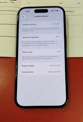 Apple iPhone 15 128GB záruka 11/2026 T-mobile použitý