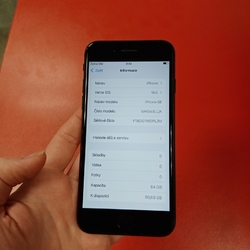 Apple iPhone SE 2020 64GB použitý baterie na výměnu 
