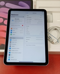 Apple iPad mini Wi-Fi  64GB 2021 (6. gen)  stav A použitý
