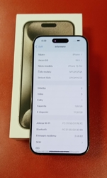 Apple iPhone 15 Pro 128GB použitý