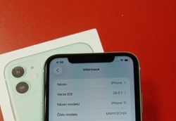 Apple iPhone 11 64GB baterie 100% použitý - stav A
