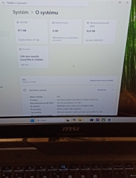 Notebook MSI Cyborg 15 A12UC-1444CZ 16GB/512GB záruka 5/2027 Planeo použitý