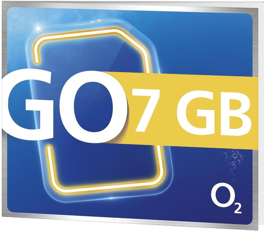 Předplacená SIM karta O2 s kreditem 50 Kč + 7GB DAT