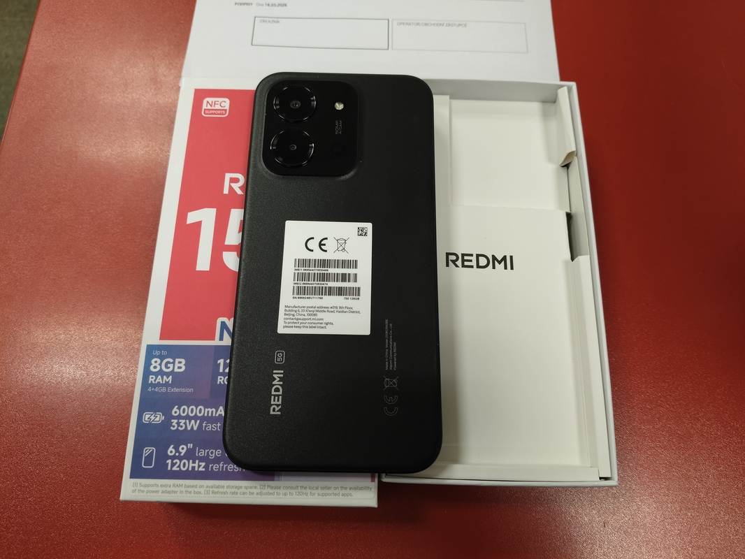 Xiaomi Redmi 15C 5G 4GB/128GB Midnight Black Rozbalený