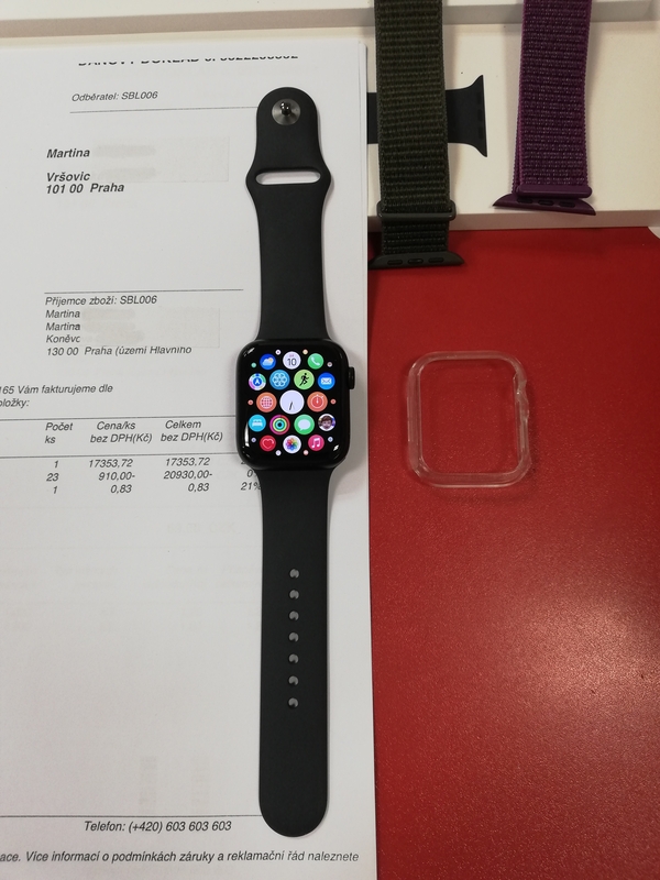 Apple Watch SE 2 44mm Cellular záruka 11/2024 T-Mobile krátce použité stav A