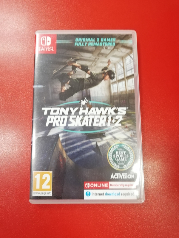 Tony Hawks Pro Skater 1 + 2 pro Nintendo Switch použitá 