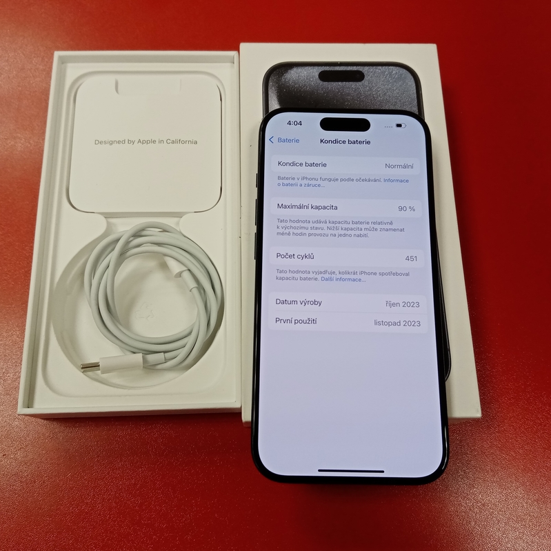 Apple iPhone 15 Pro 128GB použitý - stav A 