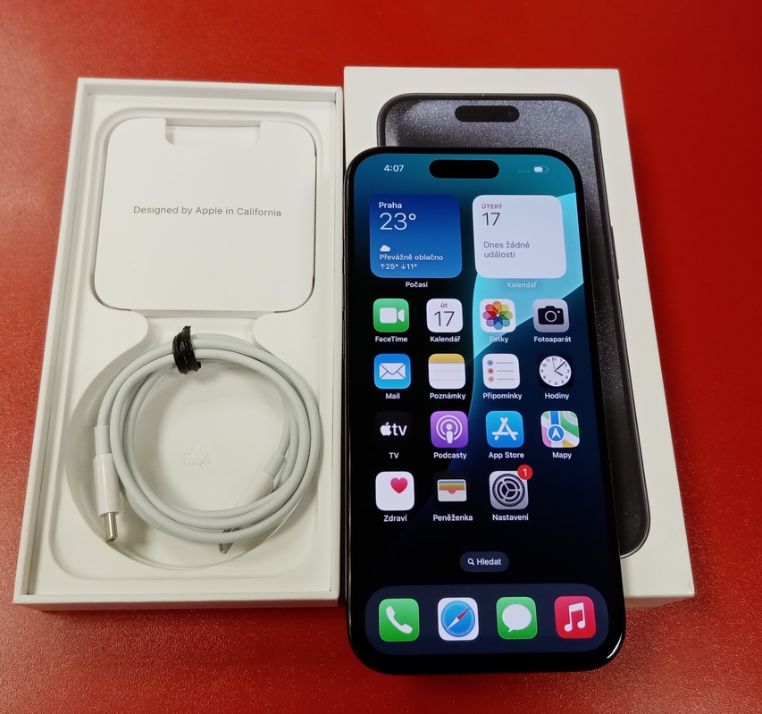 Apple iPhone 15 Pro 128GB použitý - stav A 