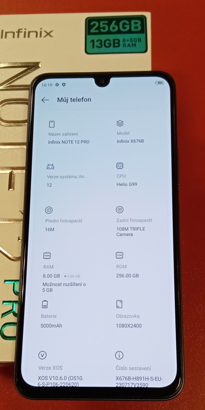 Infinix Note 12 Pro 8GB/256GB použitý VADA