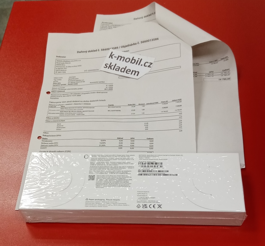 Apple Watch SE 3 Cellular 40mm 2025 bílé 