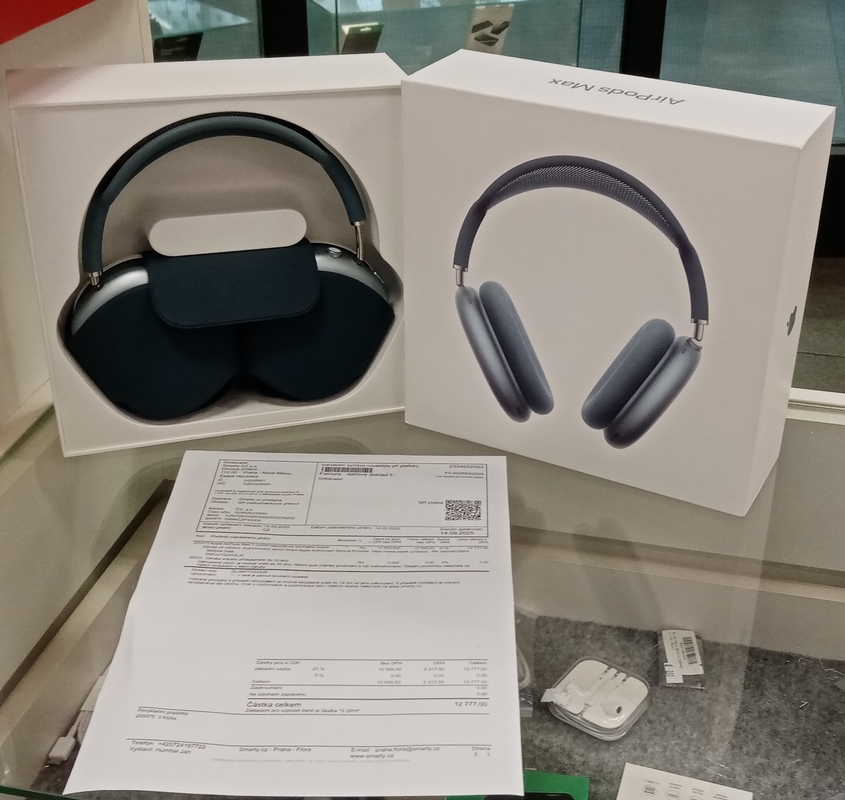 AirPods Max 2 záruka 9/2027 Smarty krátce odzkoušené