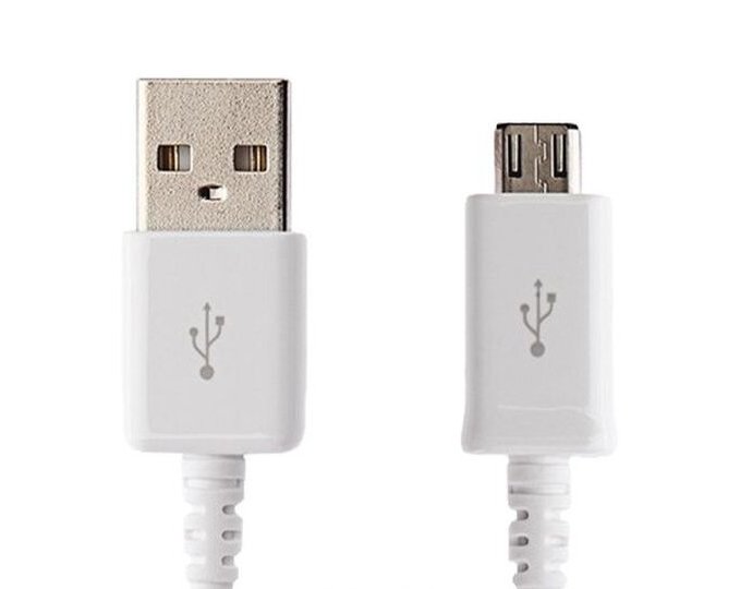 microUSB Datový Kabel 1m White (Bulk)