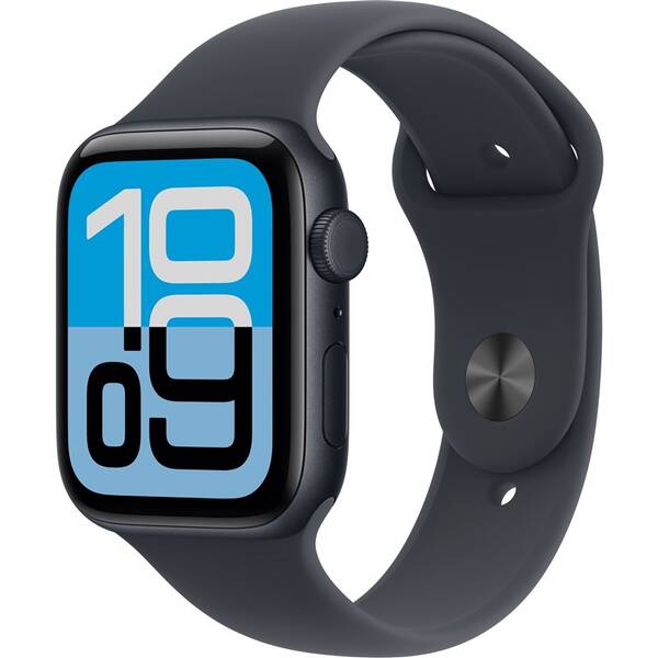 Apple Watch SE 3 GPS + Cellular 40mm temně inkoustový hliník - temně inkoustový sportovní řemínek - M/L (MEPC4MP/A)